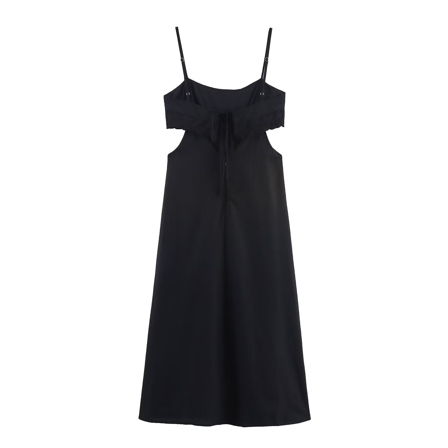 Cutout Lace Trim Dress