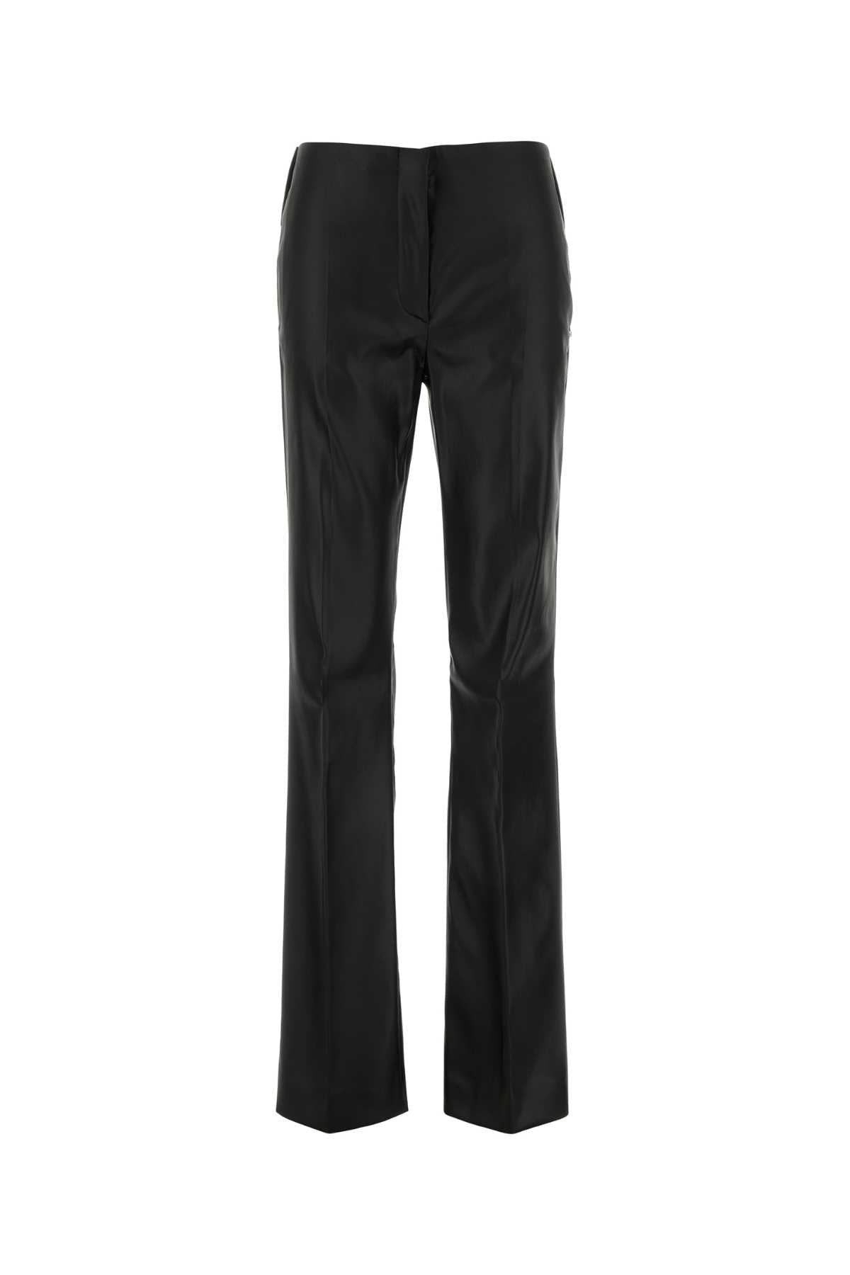 Sportmax Women Black Stretch Satin Adepto1234 Pant