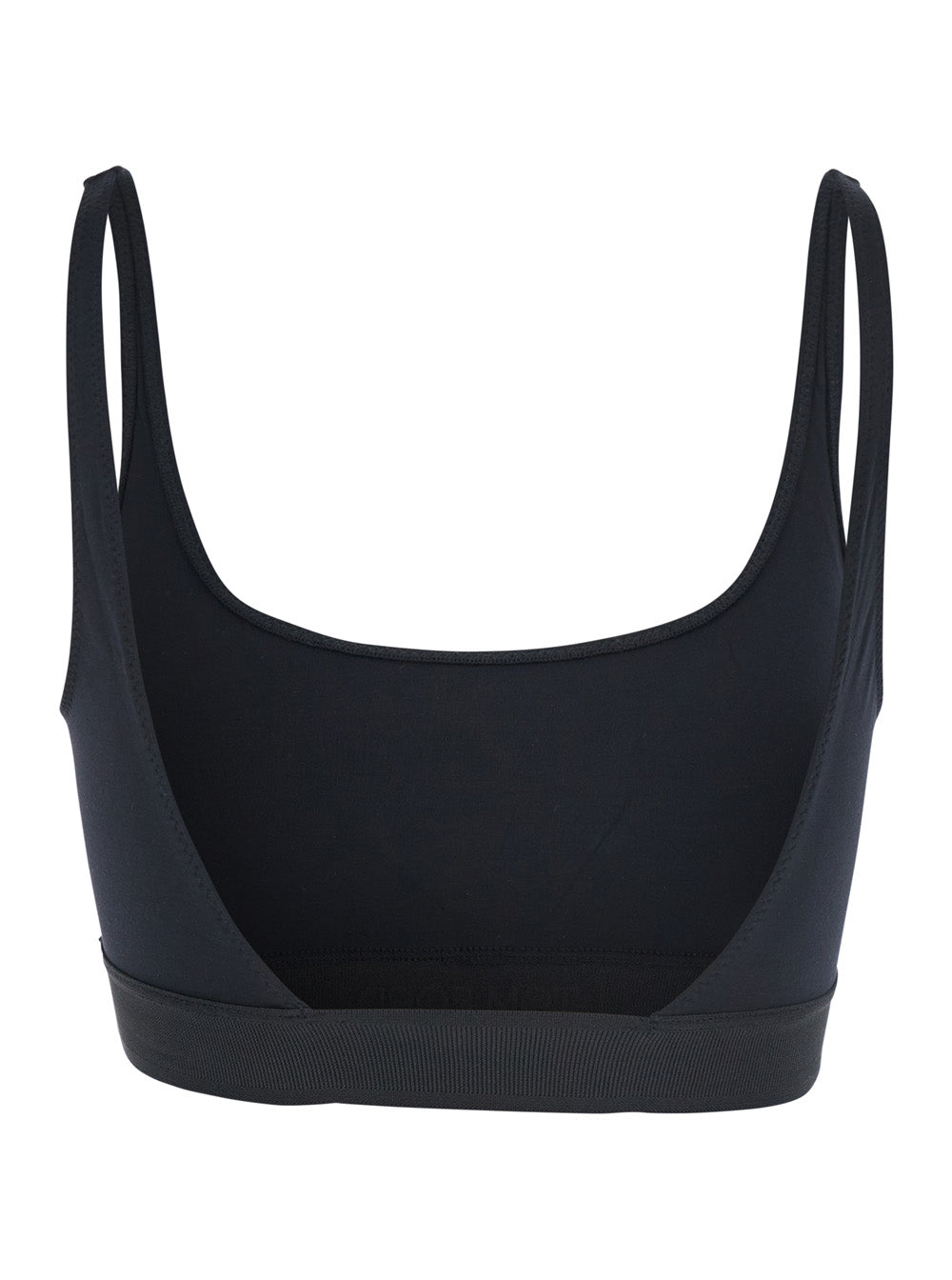 Tom Ford Women Bralette Top 'Brj016jex166l' With Wide Neckline And Lettering Logo On The Front In Black Stretch Modal For Women