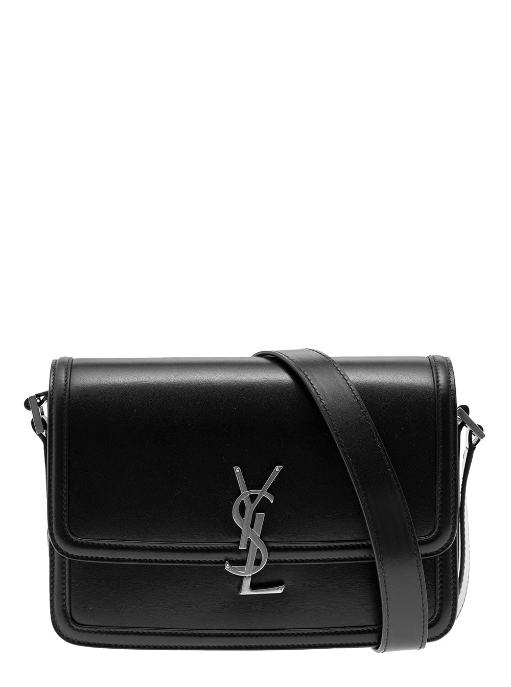 Saint Laurent Men 'Cassandre' Black Messenger Bag