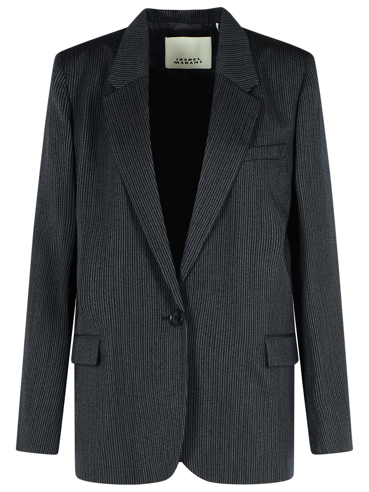 Isabel Marant 'Omelia' Black Virgin Wool Blend Blazer Women