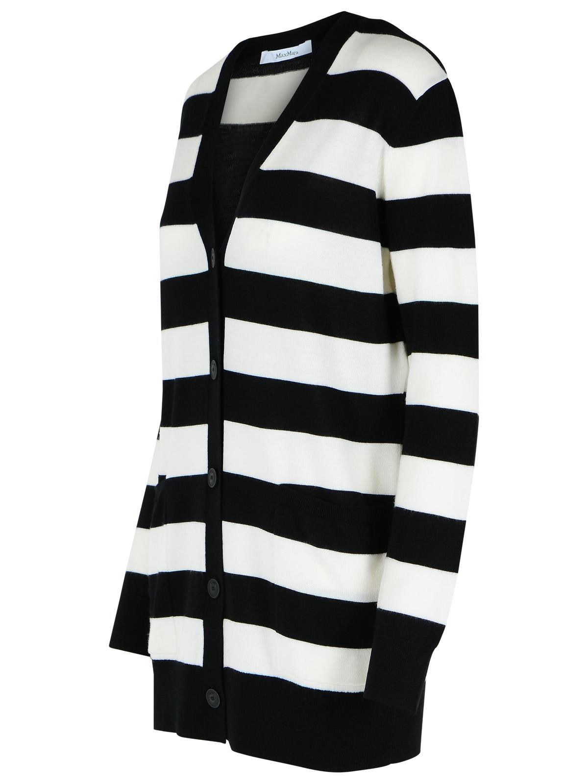 Max Mara 'Fiemme' Two-Tone Virgin Wool Cardigan Women