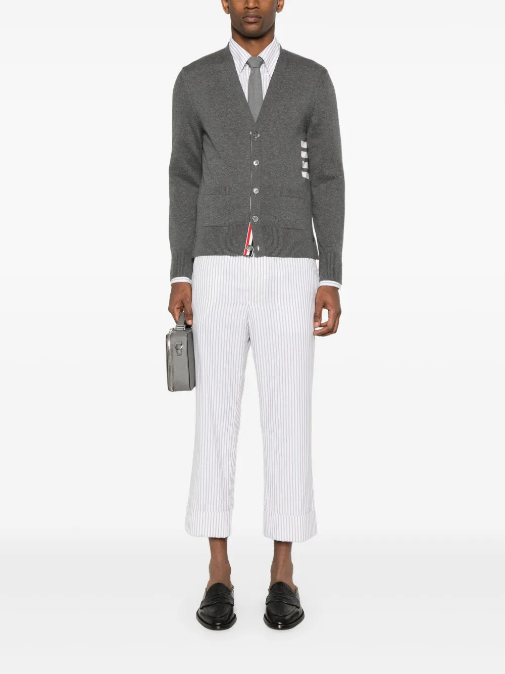 Thom Browne Men V-Neck Cardigan