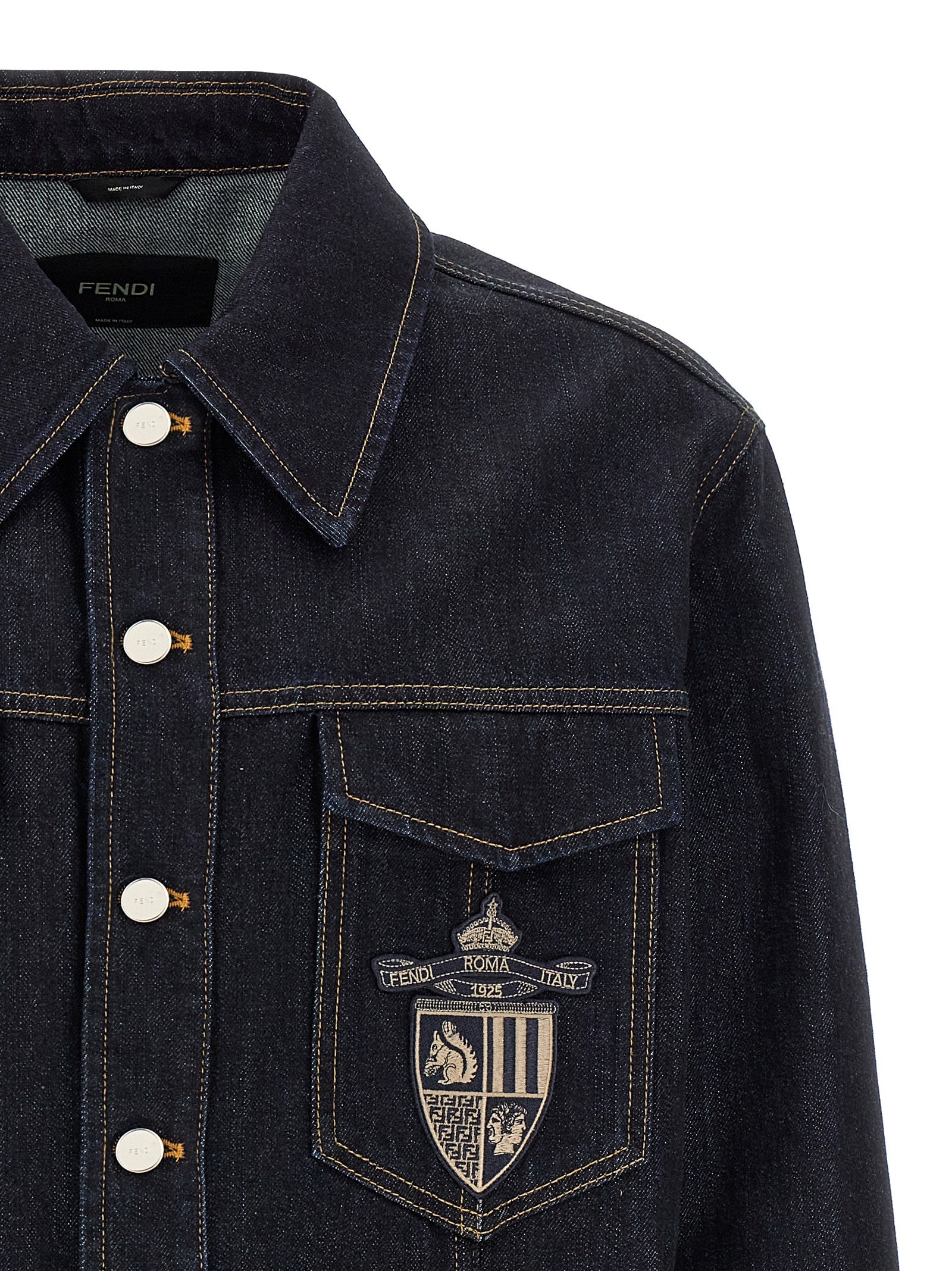 Fendi Men Fendi Crest Jacket