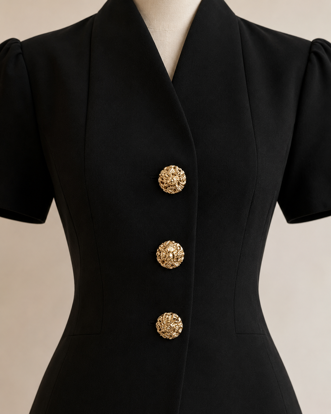 V-Neck Short Sleeve Blazer