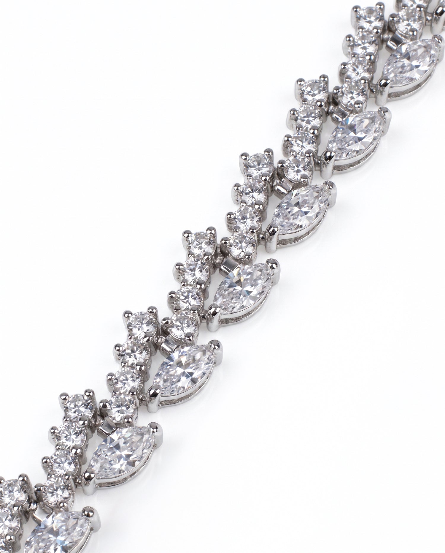 Round and Marquise CZ Bracelet