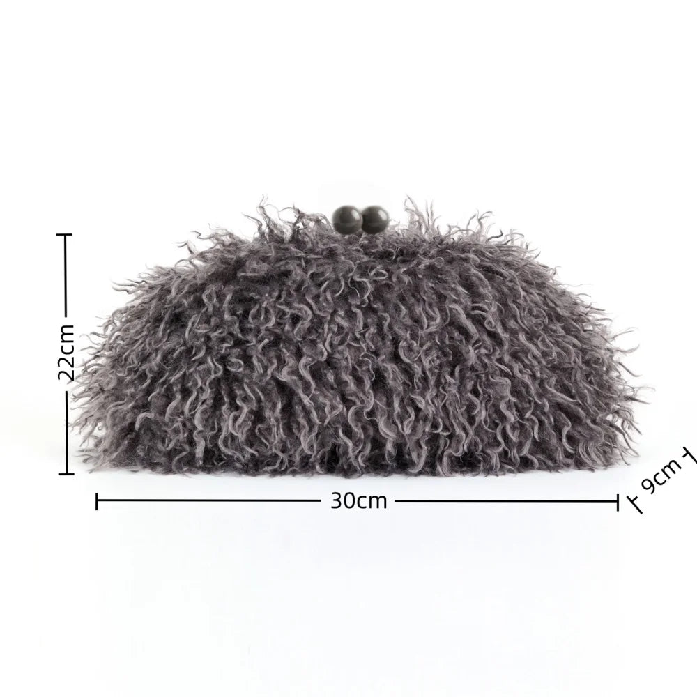 Kisslock Fringe Clutch Bag