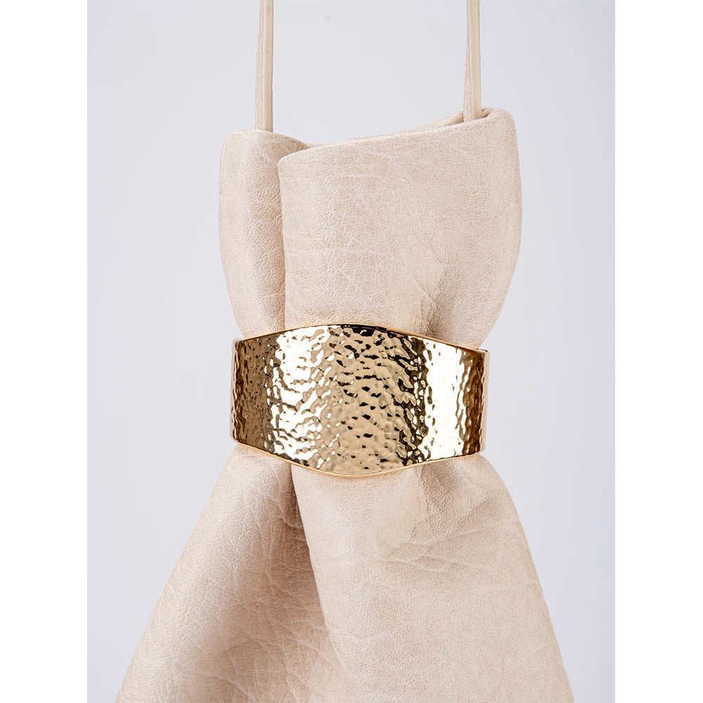 Faux Leather Tassel Bag