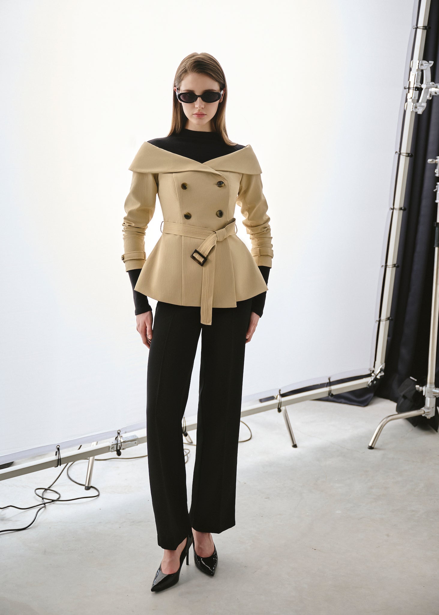 Tailored Straight Leg Pants