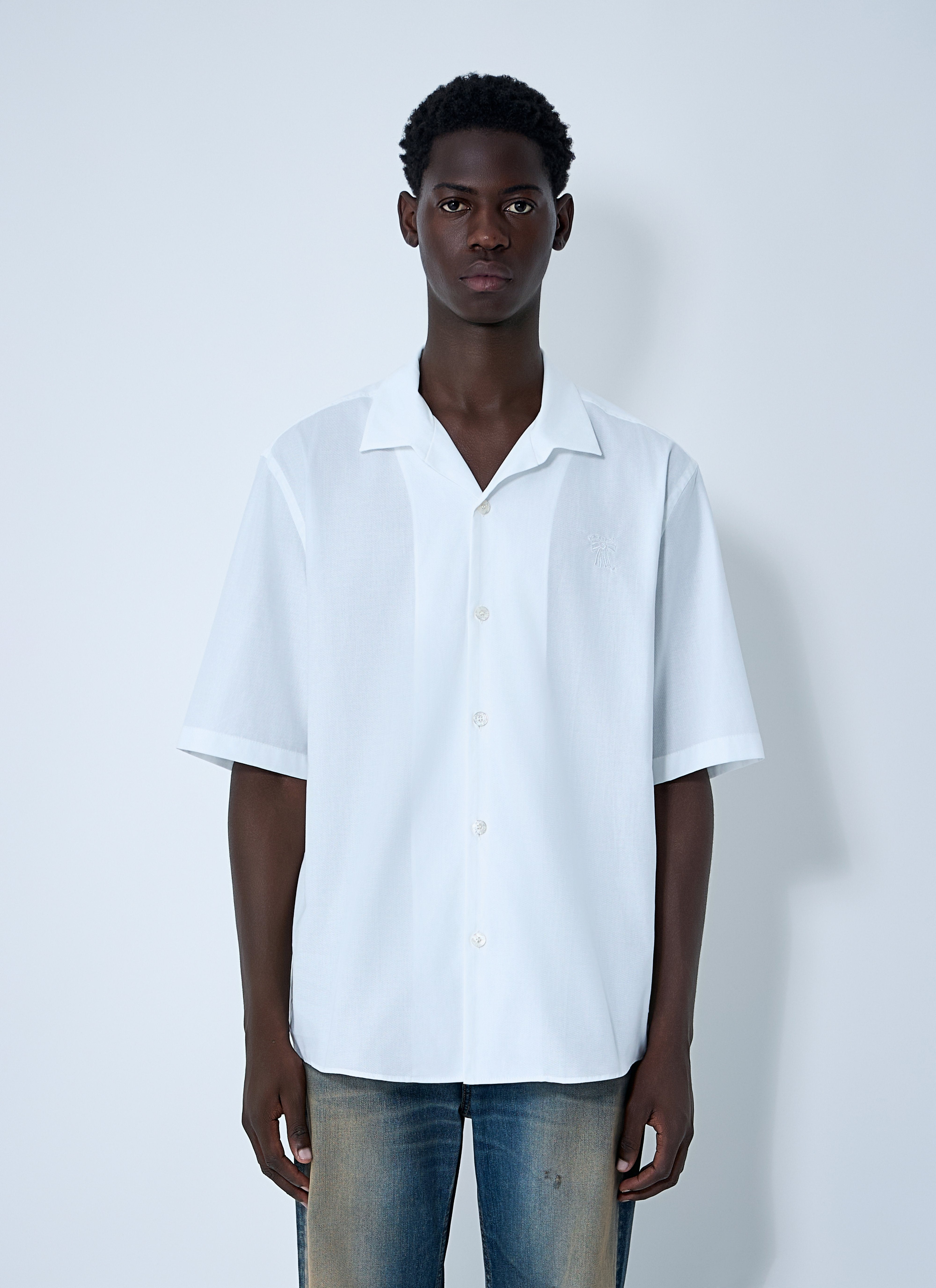 Acne Studios Men Logo Embroidery Shirt