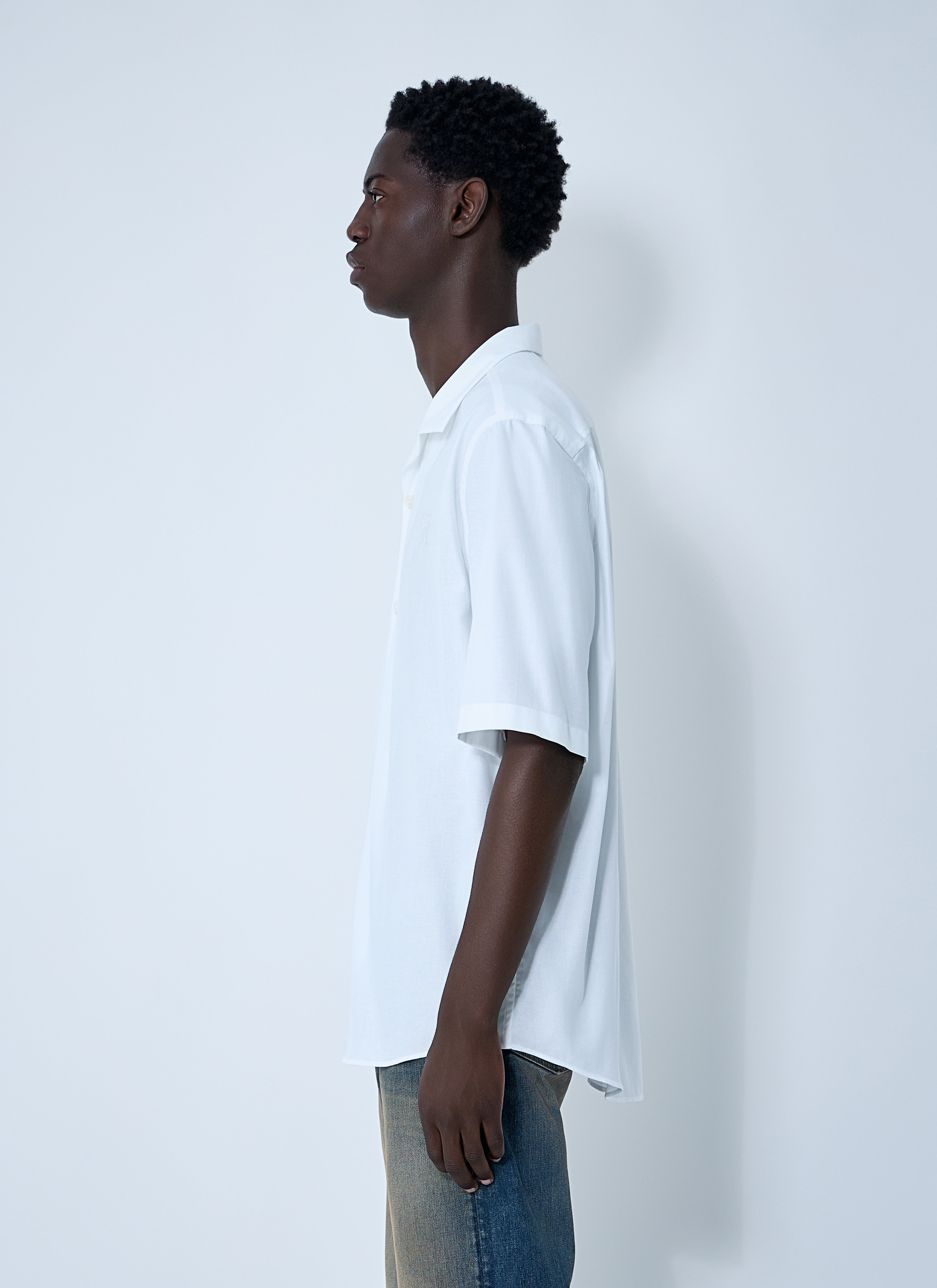 Acne Studios Men Logo Embroidery Shirt