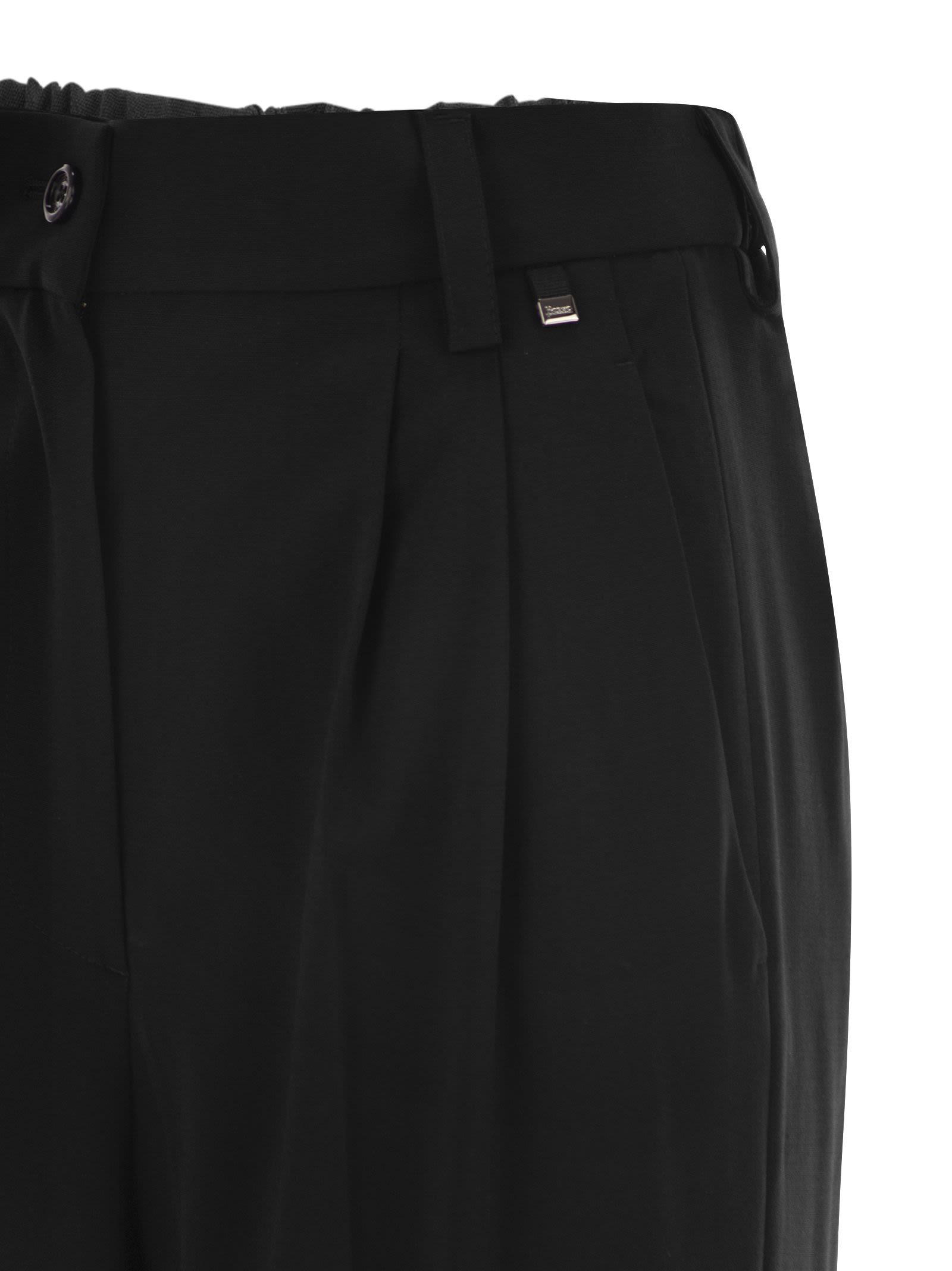Herno Women Soft Wool Cargo Pants