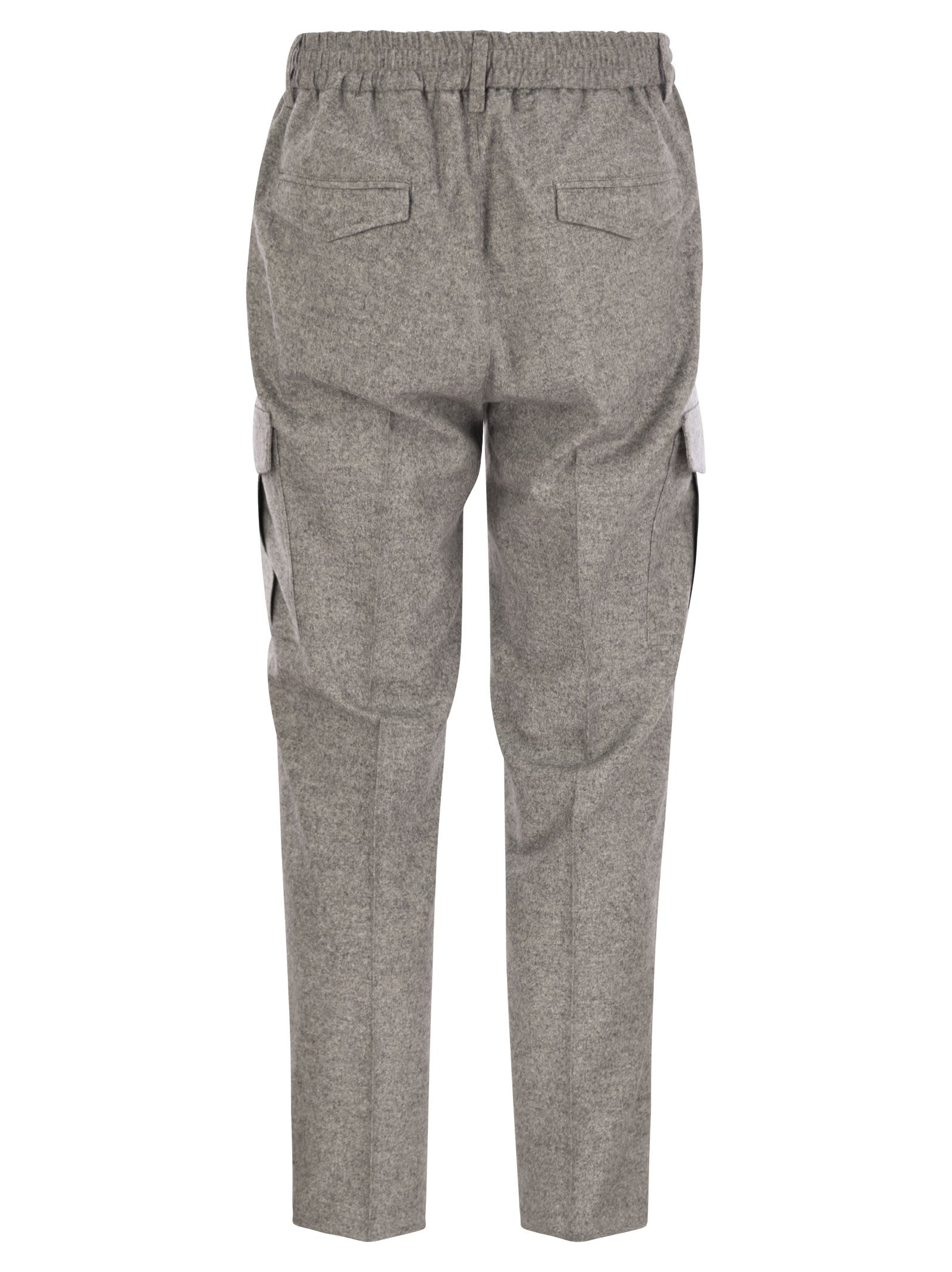 Peserico Men Wool, Silk And Cashmere Jogger Trousers