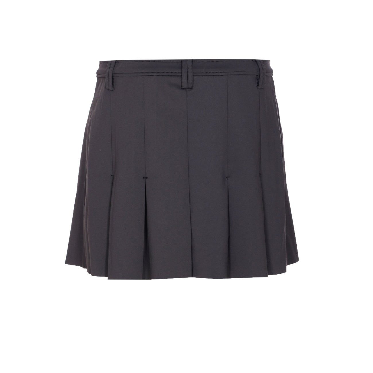 Ganni Women Black Pleated Mini Skirt