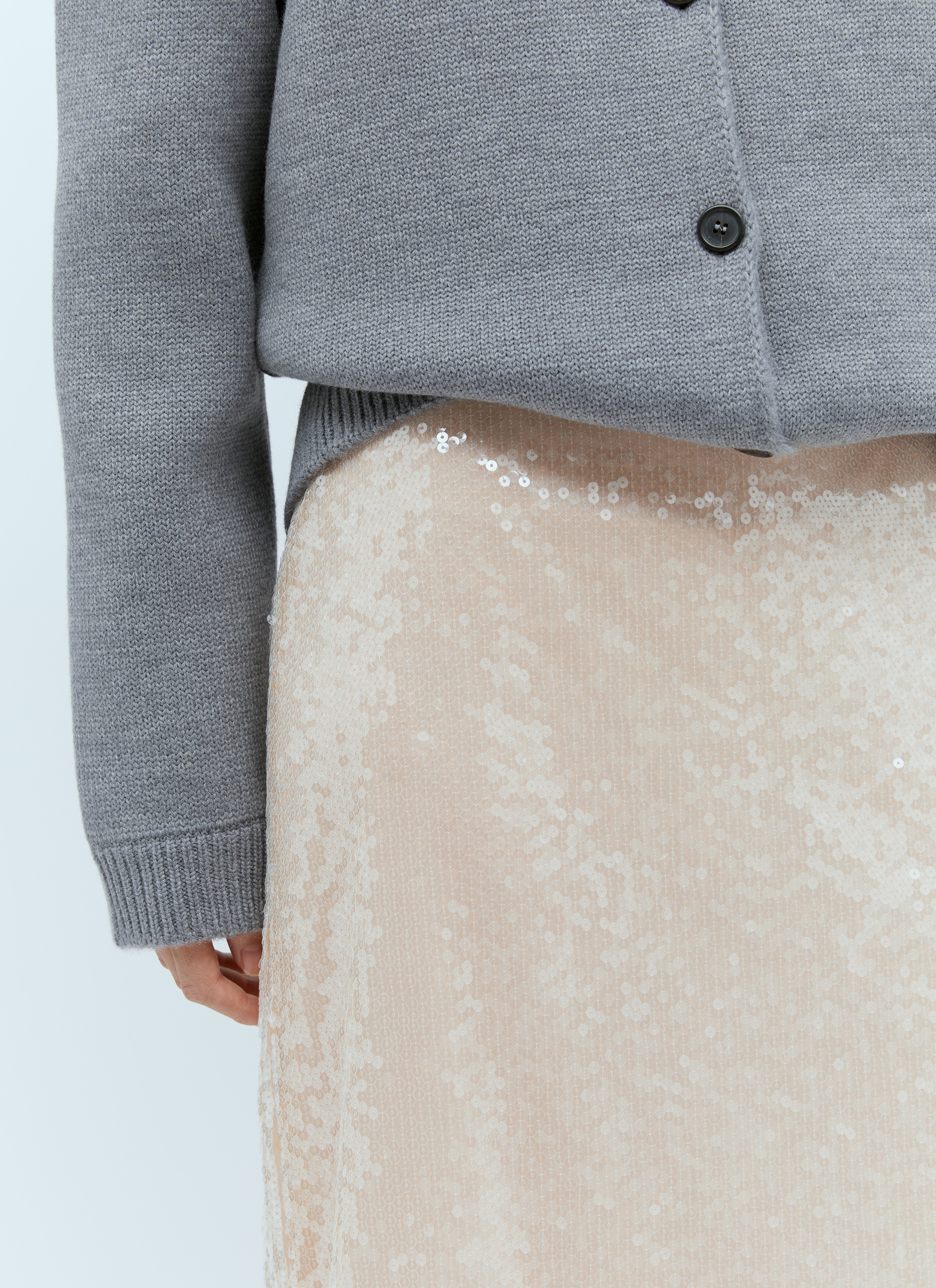 Gucci Women Sequin-Embroidered Tulle Skirt