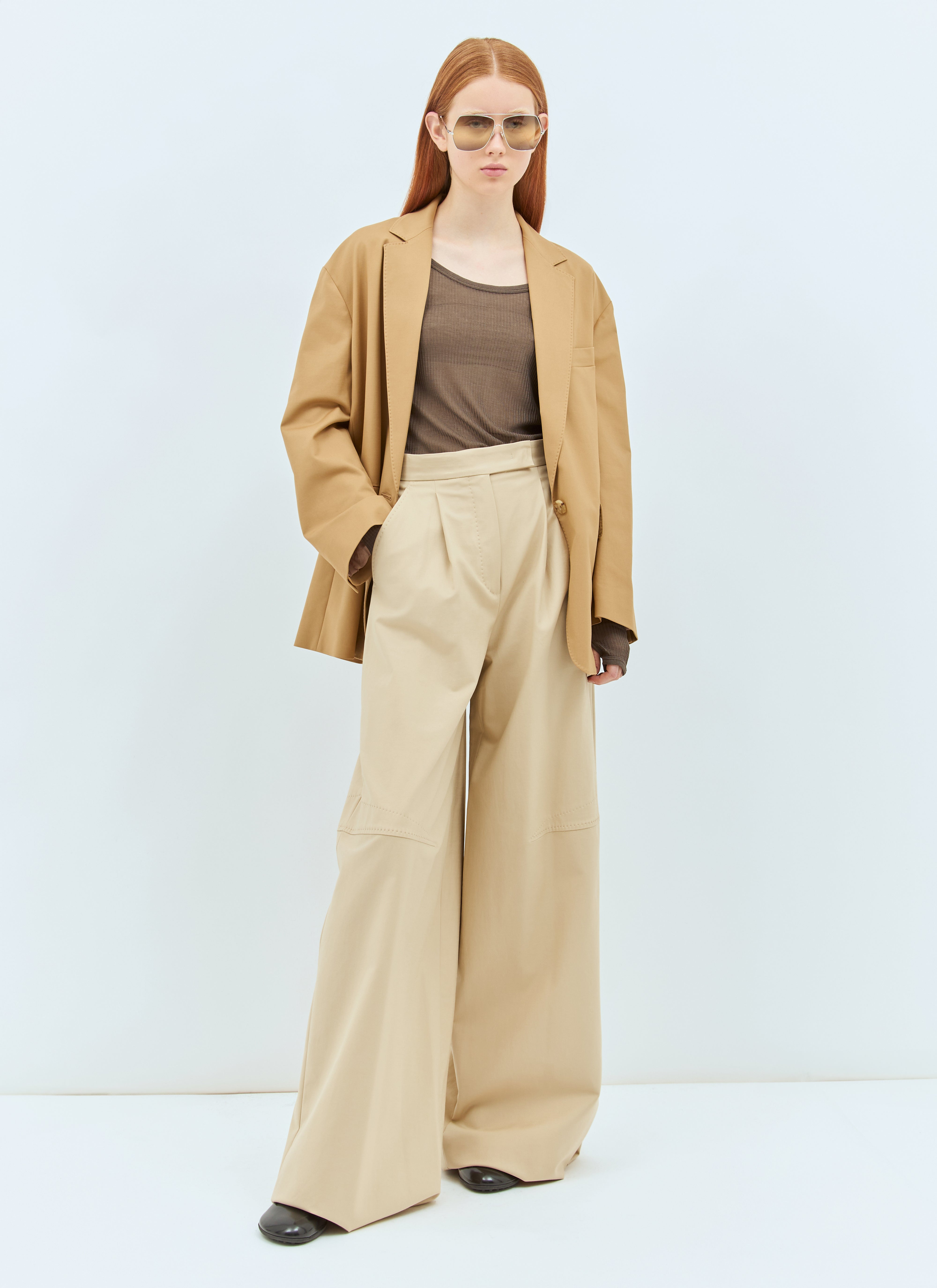Max Mara Women Oversized Canvas Blazer