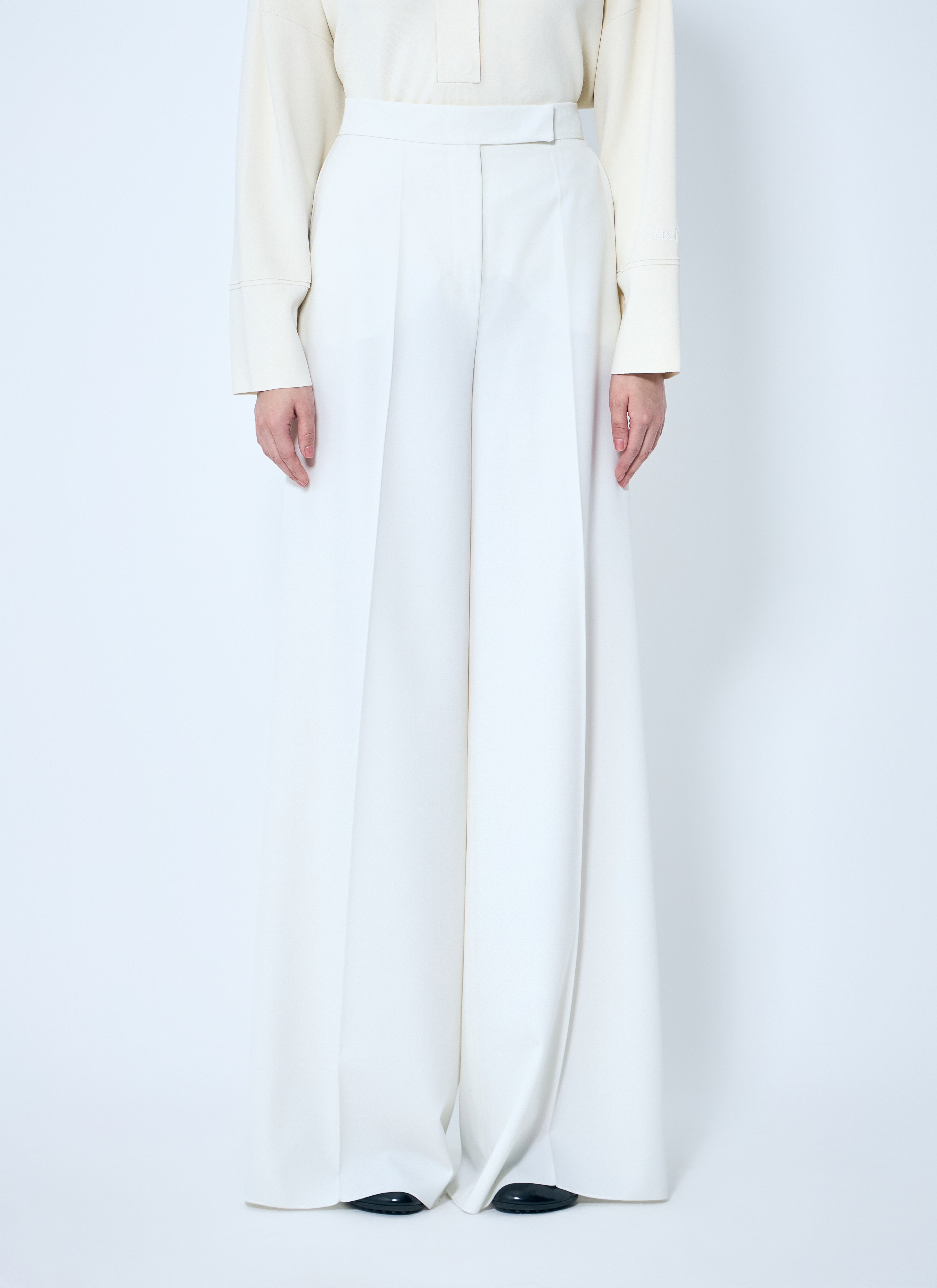 Max Mara Women Gabardine Wool Pants
