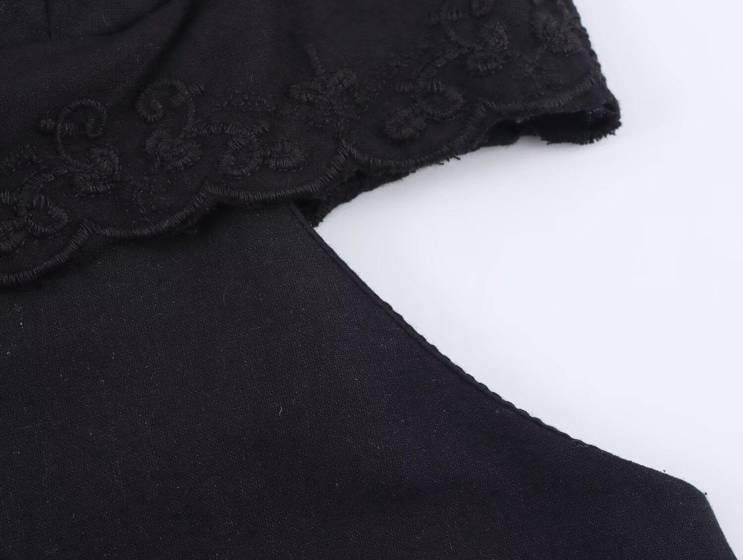 Cutout Lace Trim Dress