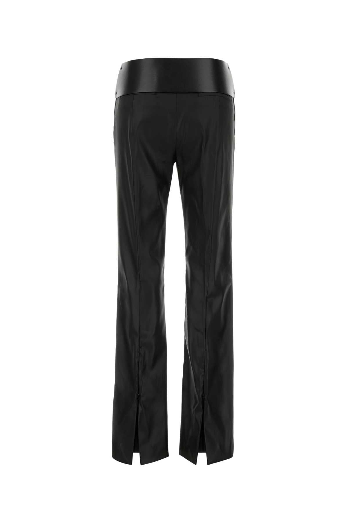 Sportmax Women Black Stretch Satin Adepto1234 Pant