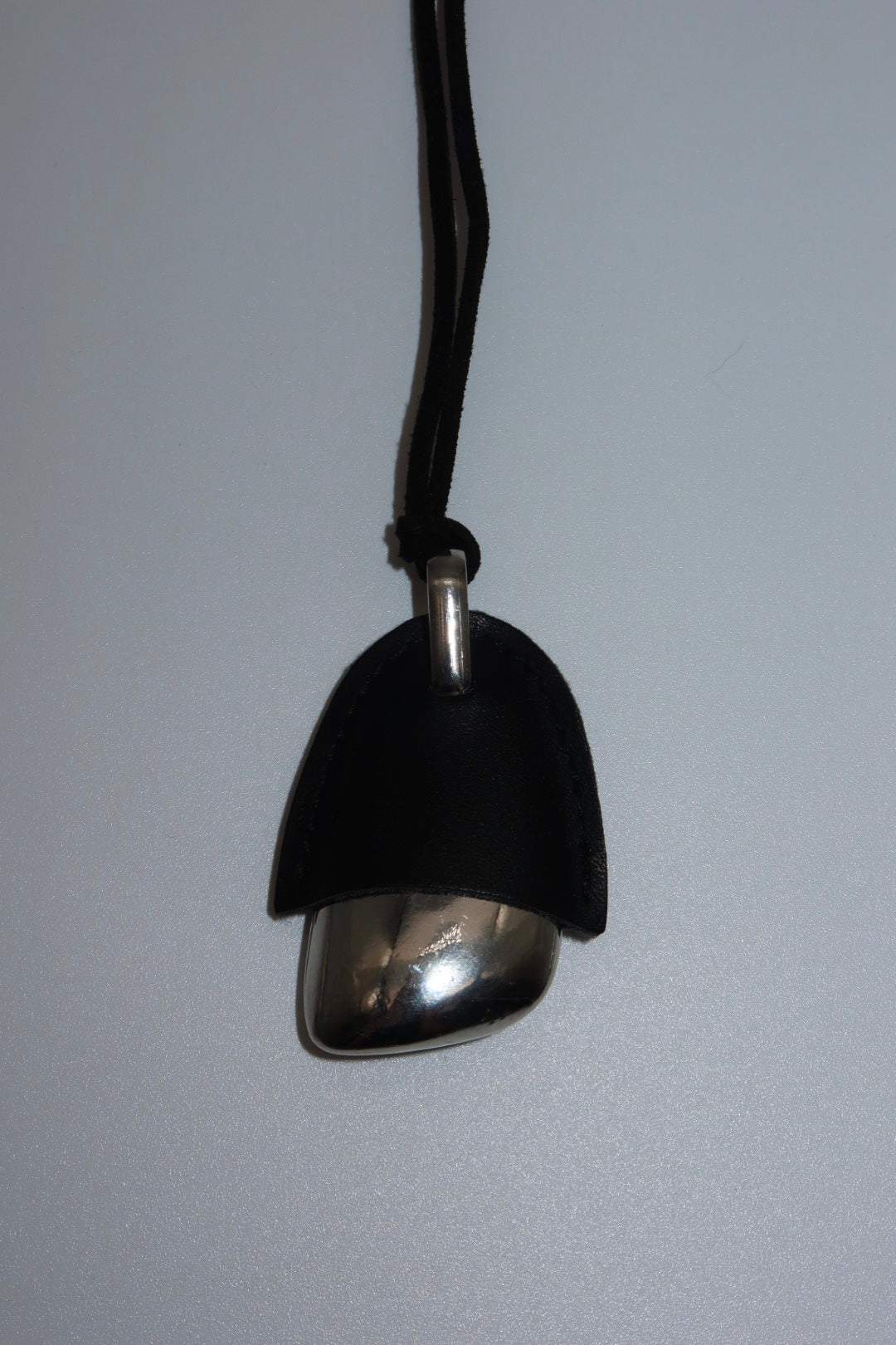 Leather & Metal Pendant Necklace