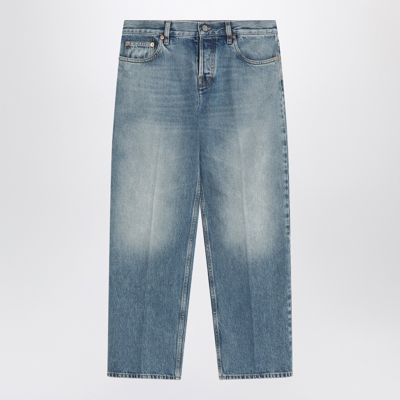 Gucci Straight Light Blue Jeans With Faded Effect Women
