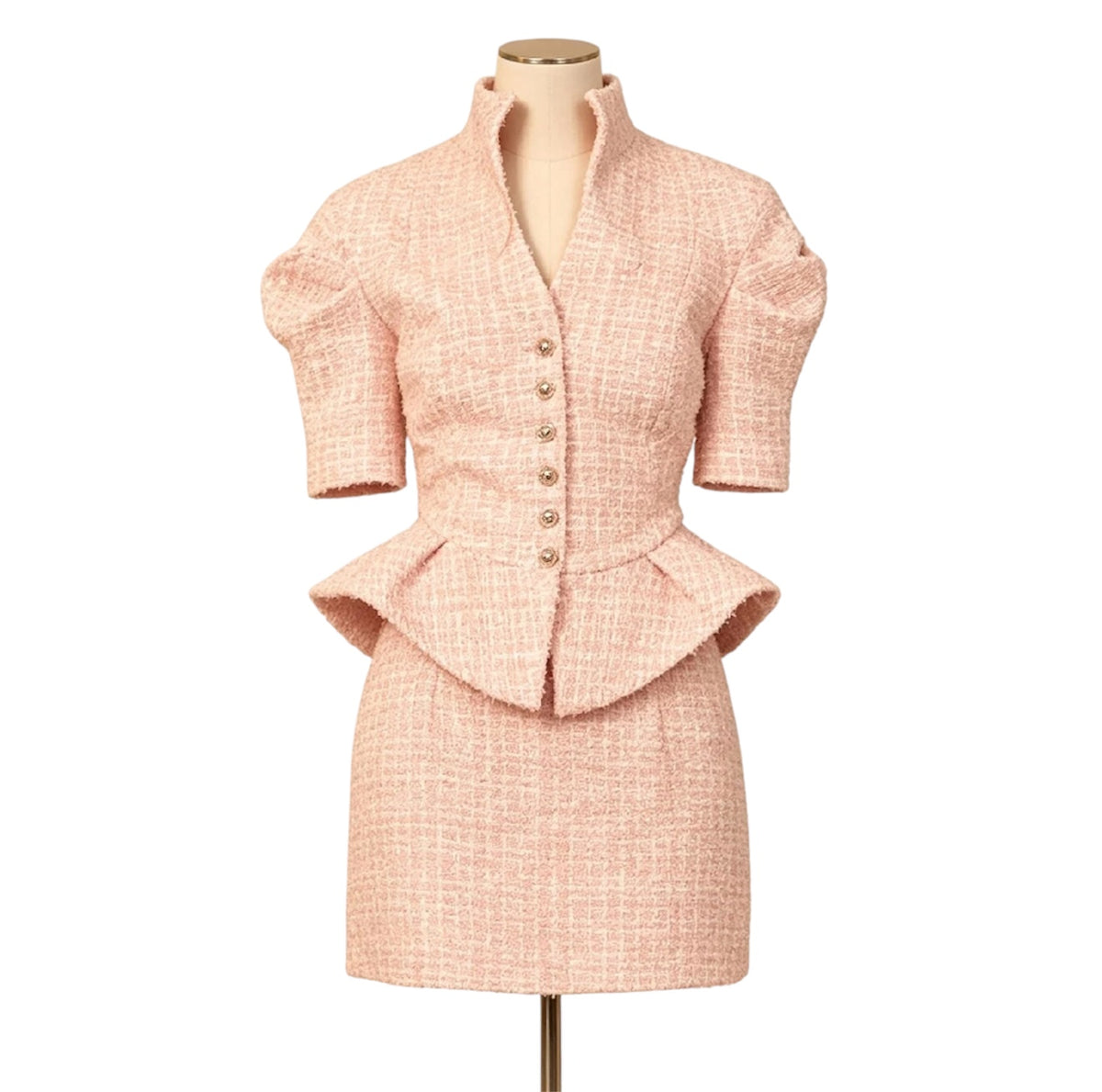 Chic Tweed Two Piece Set