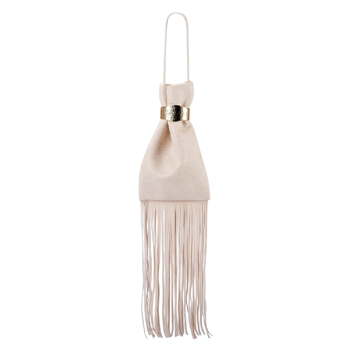 Faux Leather Tassel Bag