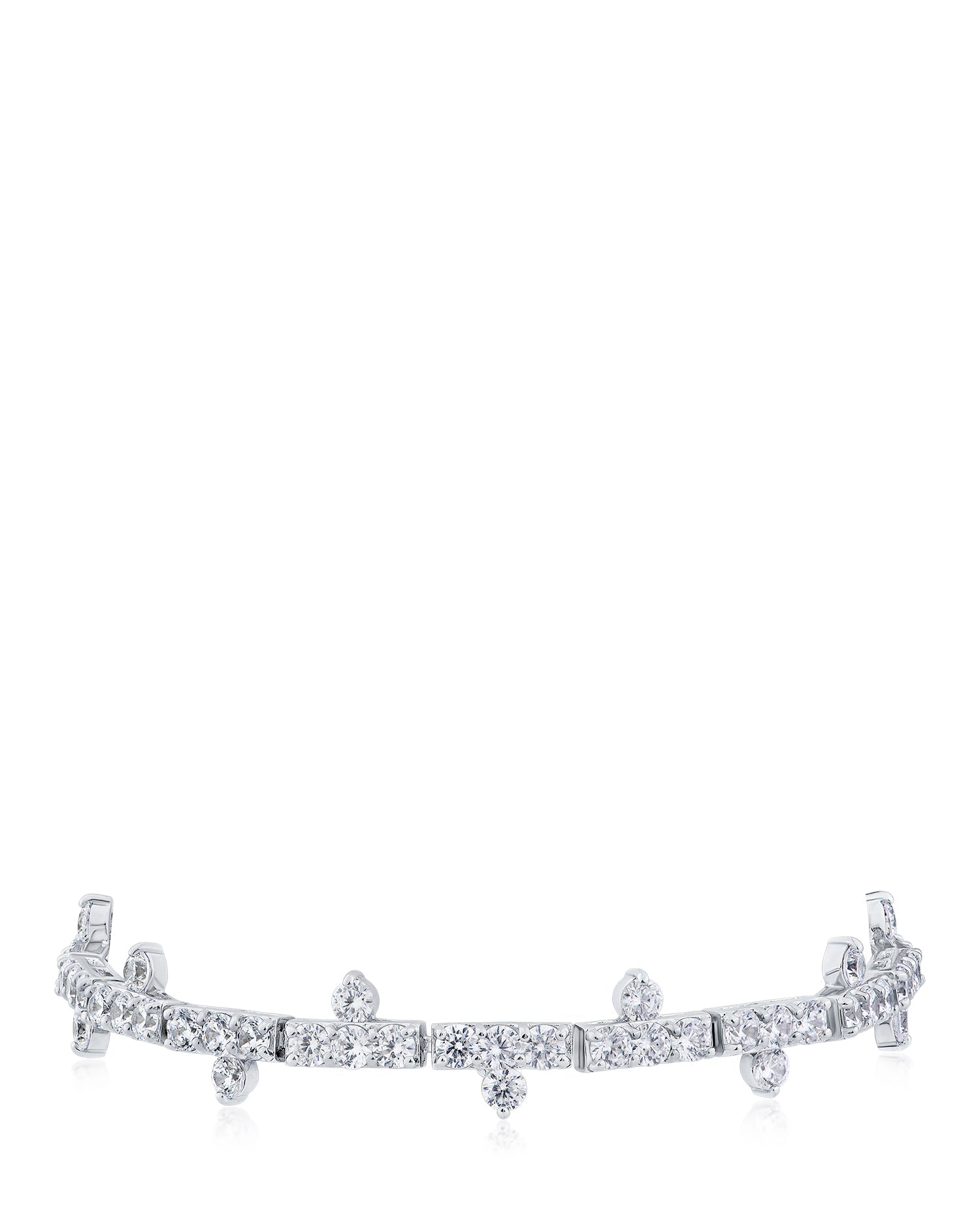 Spiked CZ Tennis Bracelet