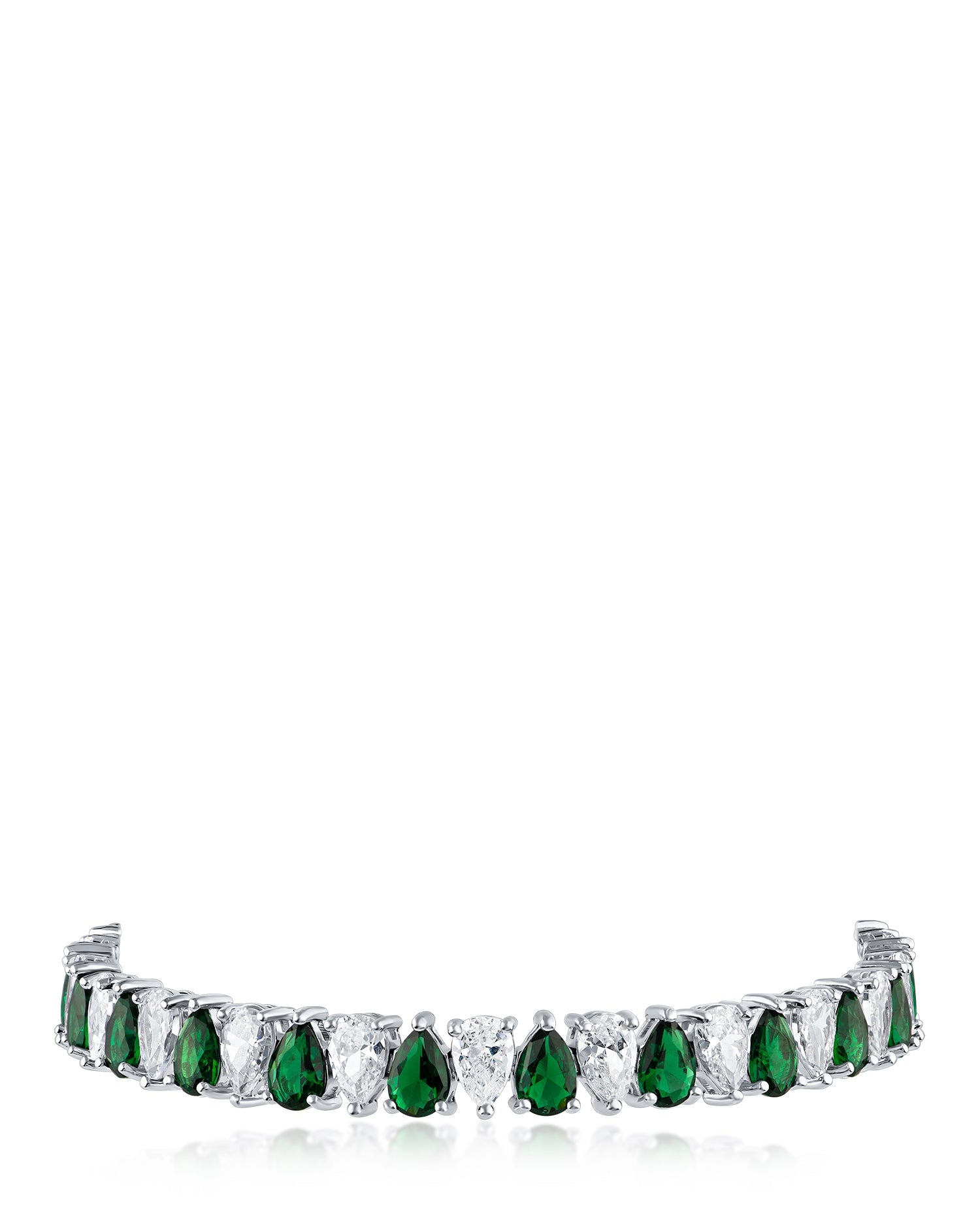 Alternating Pear CZ Bracelet