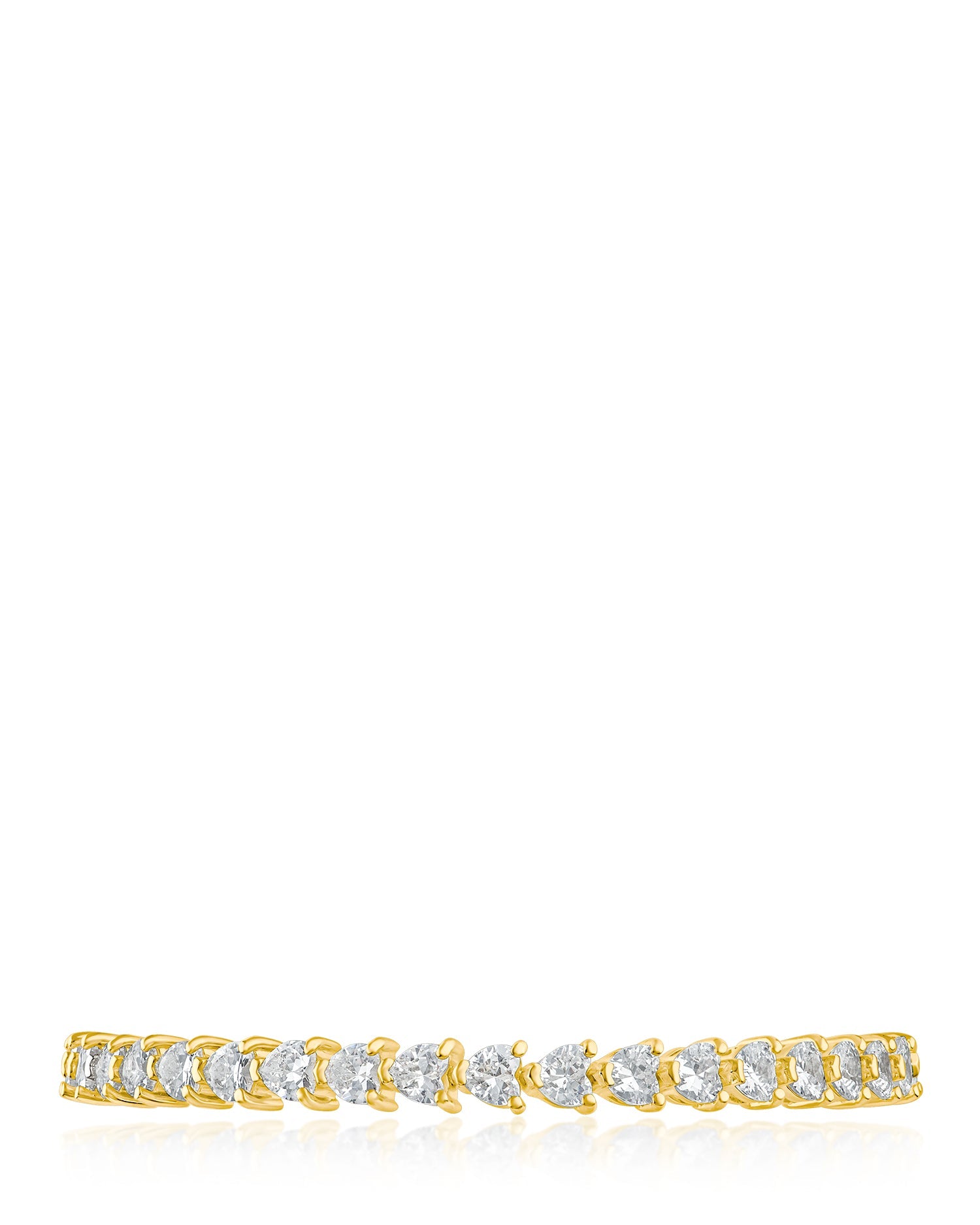 Heart CZ Tennis Bracelet