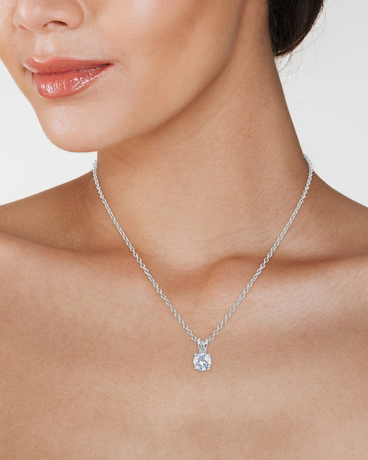 Classic Round Pendant Necklace