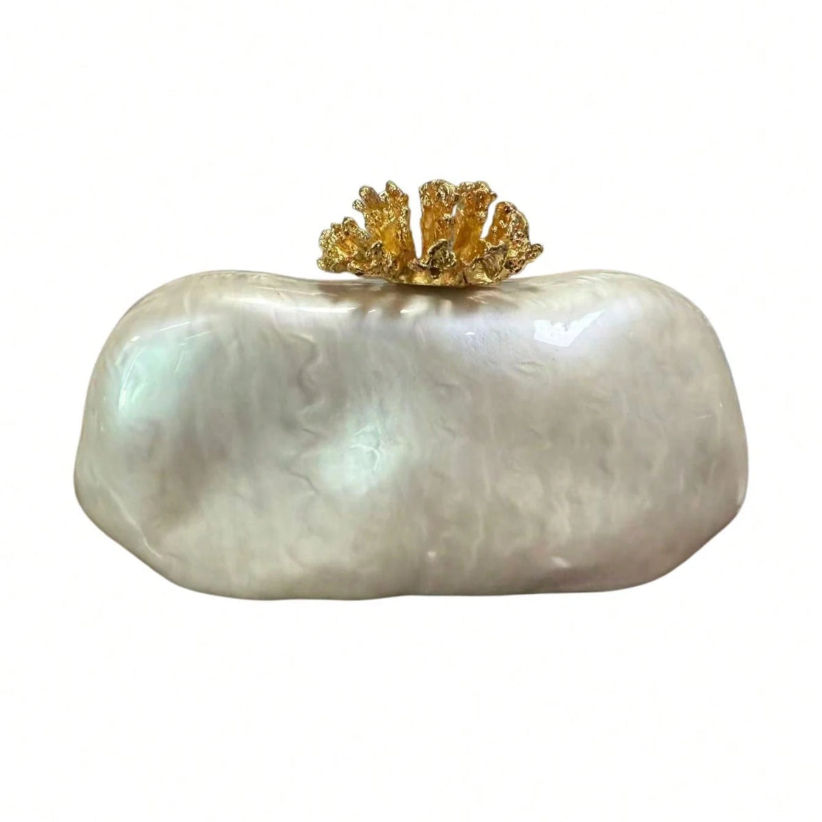 Acrylic Mother of Pearl Coral Bag