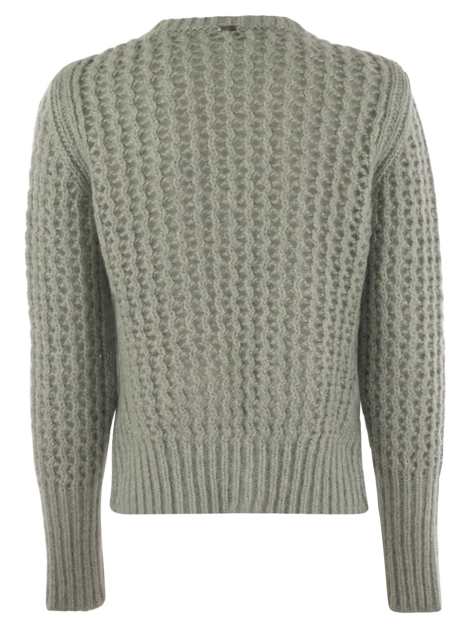 Herno Women Knitwear In Alpaca And Wool Yarn