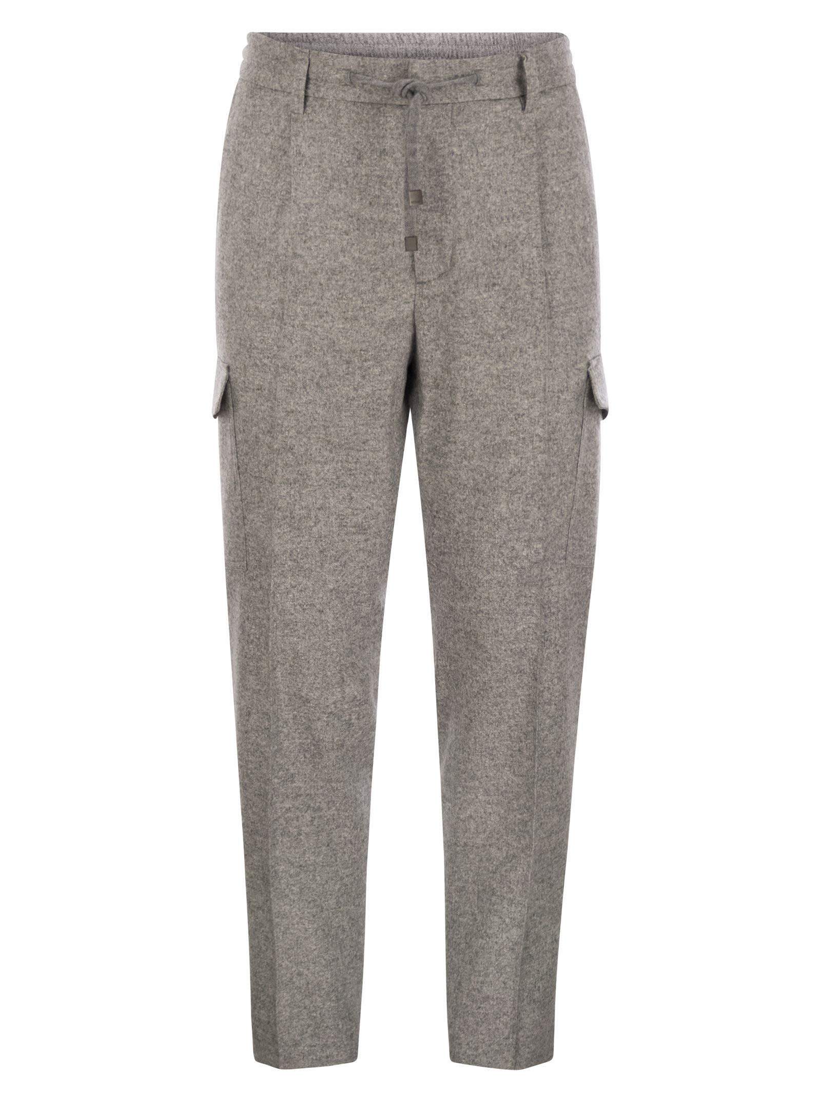 Peserico Men Wool, Silk And Cashmere Jogger Trousers