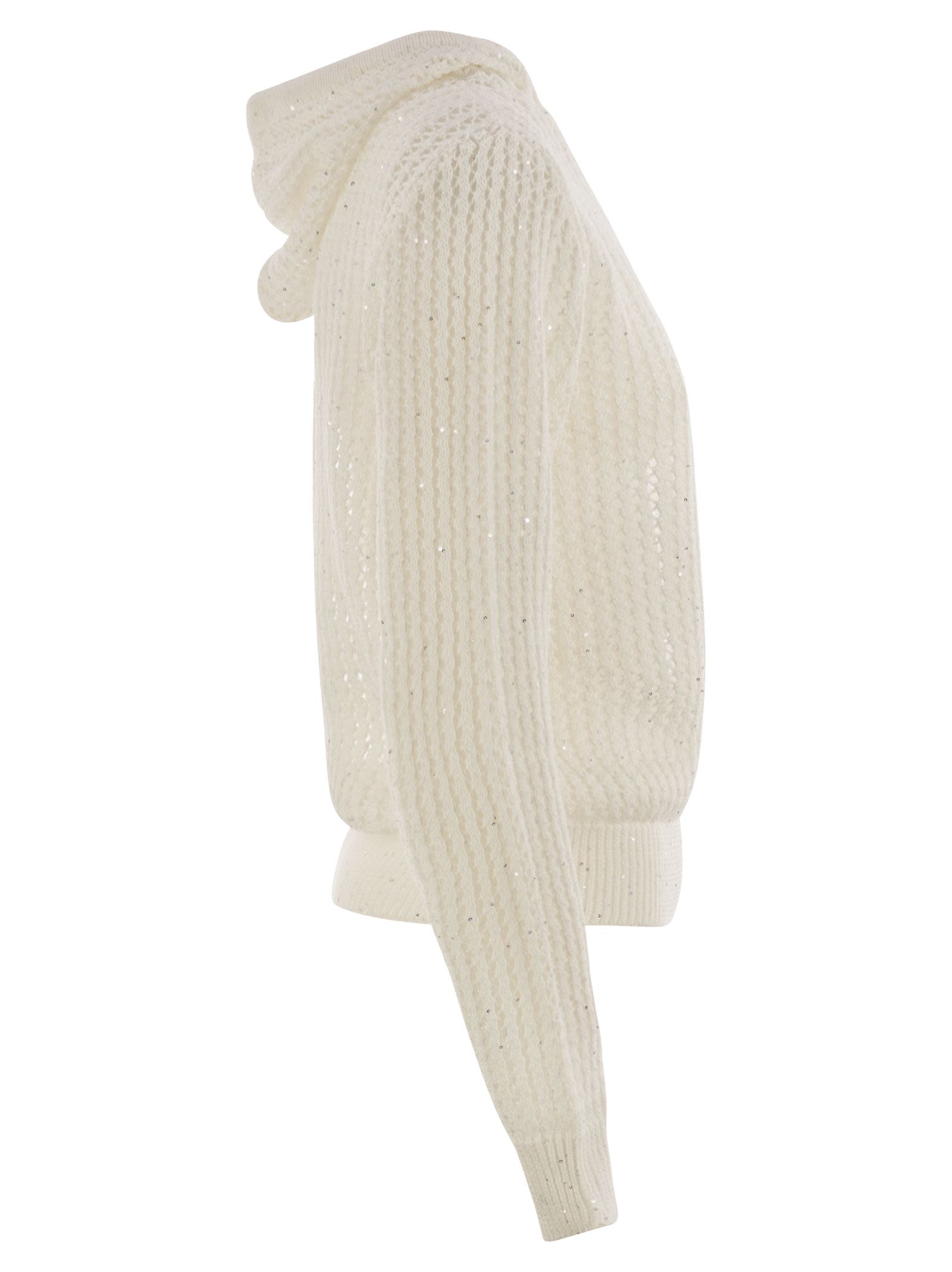 Peserico Women Pure Cotton Cordonet Jumper With Sequins