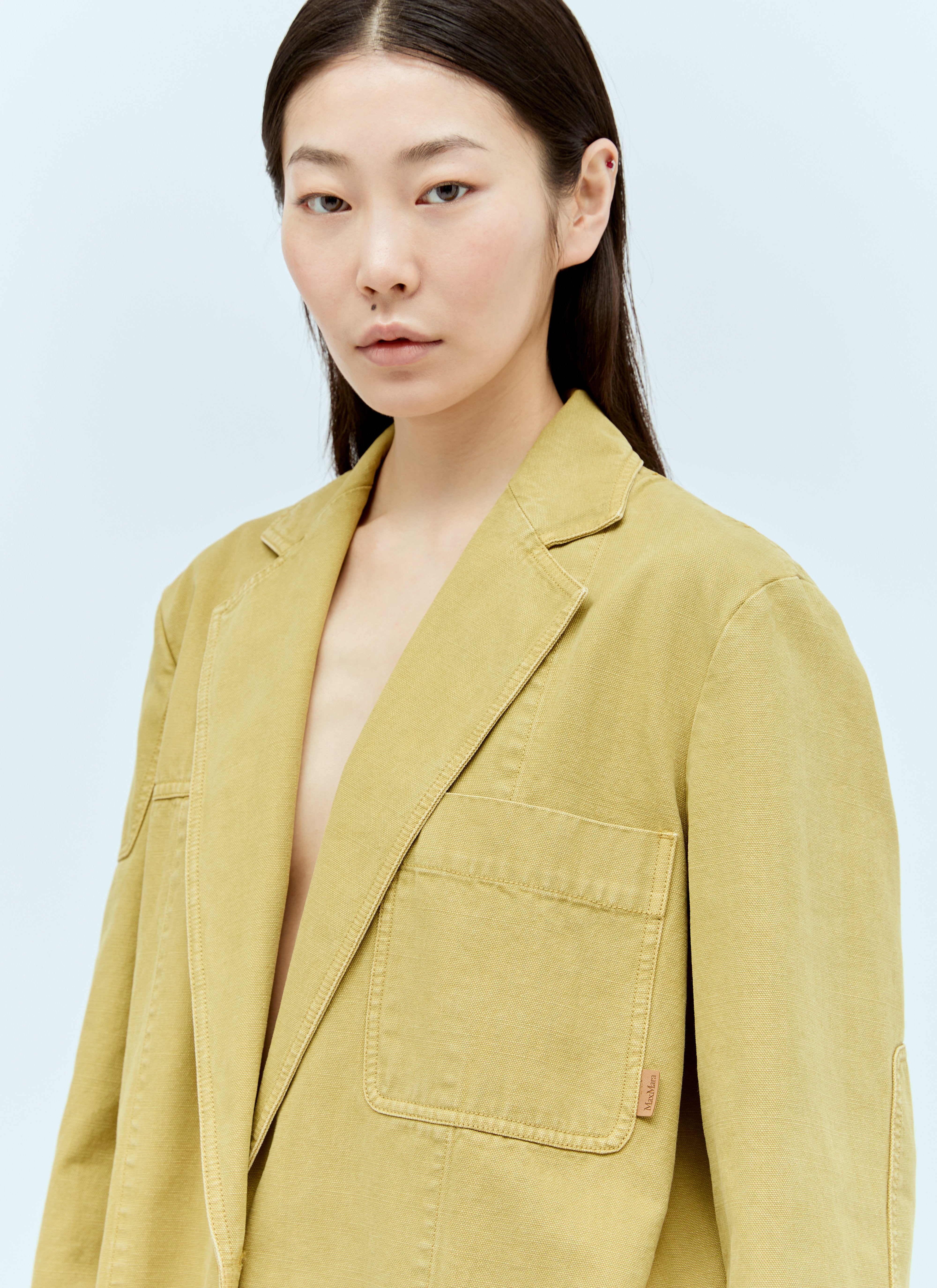 Max Mara Women Oversized Canvas Blazer