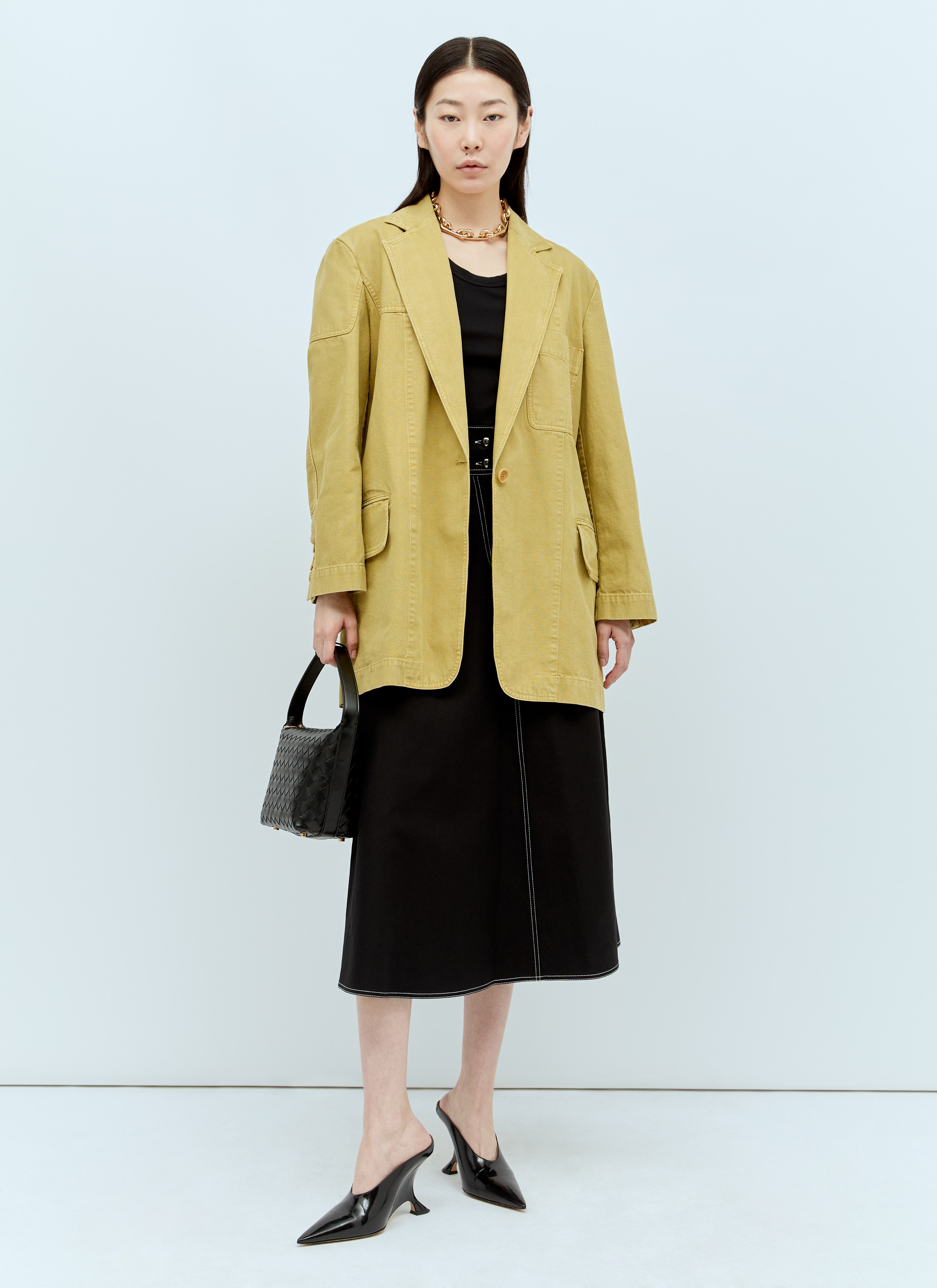 Max Mara Women Oversized Canvas Blazer