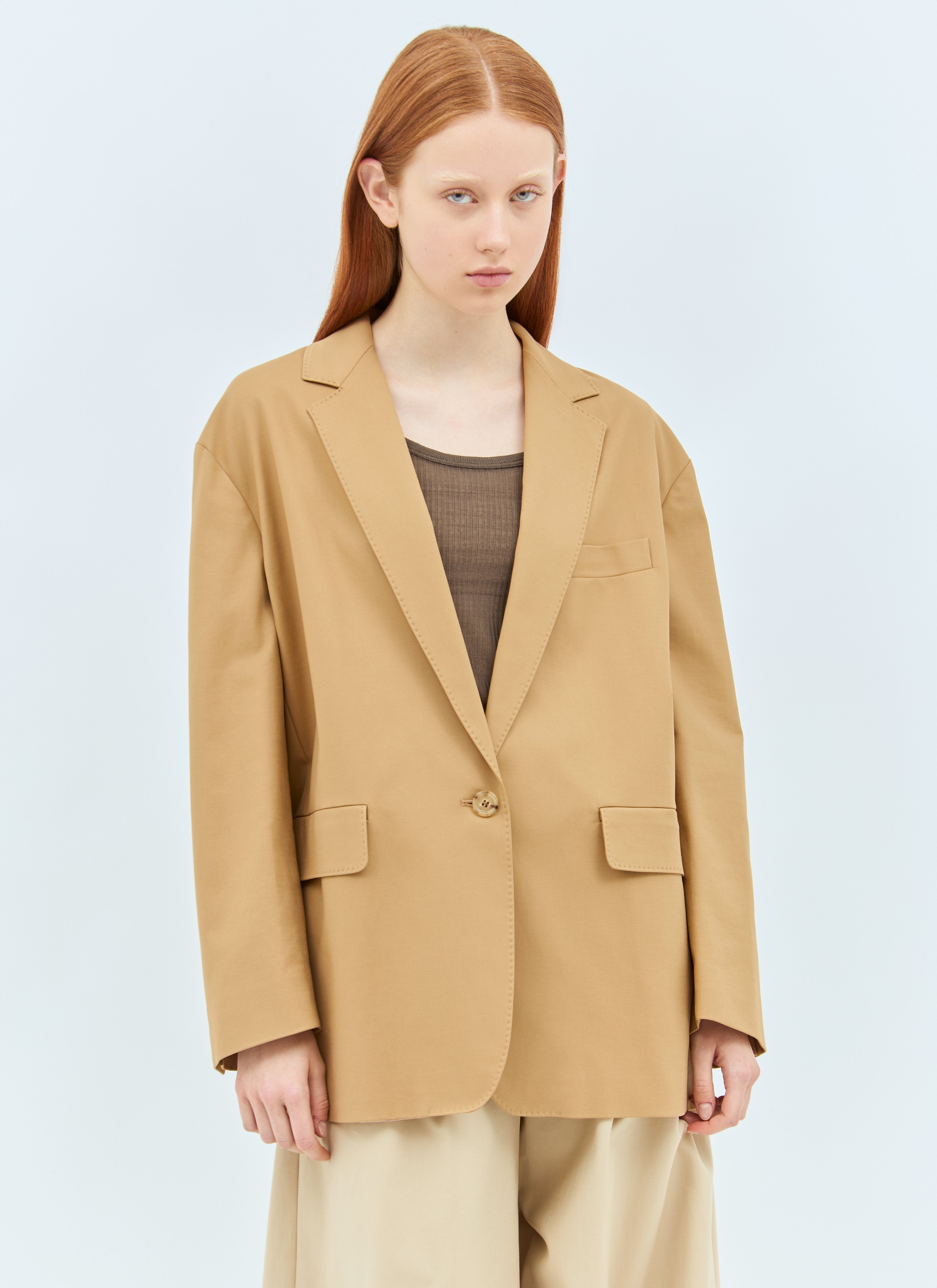 Max Mara Women Oversized Canvas Blazer