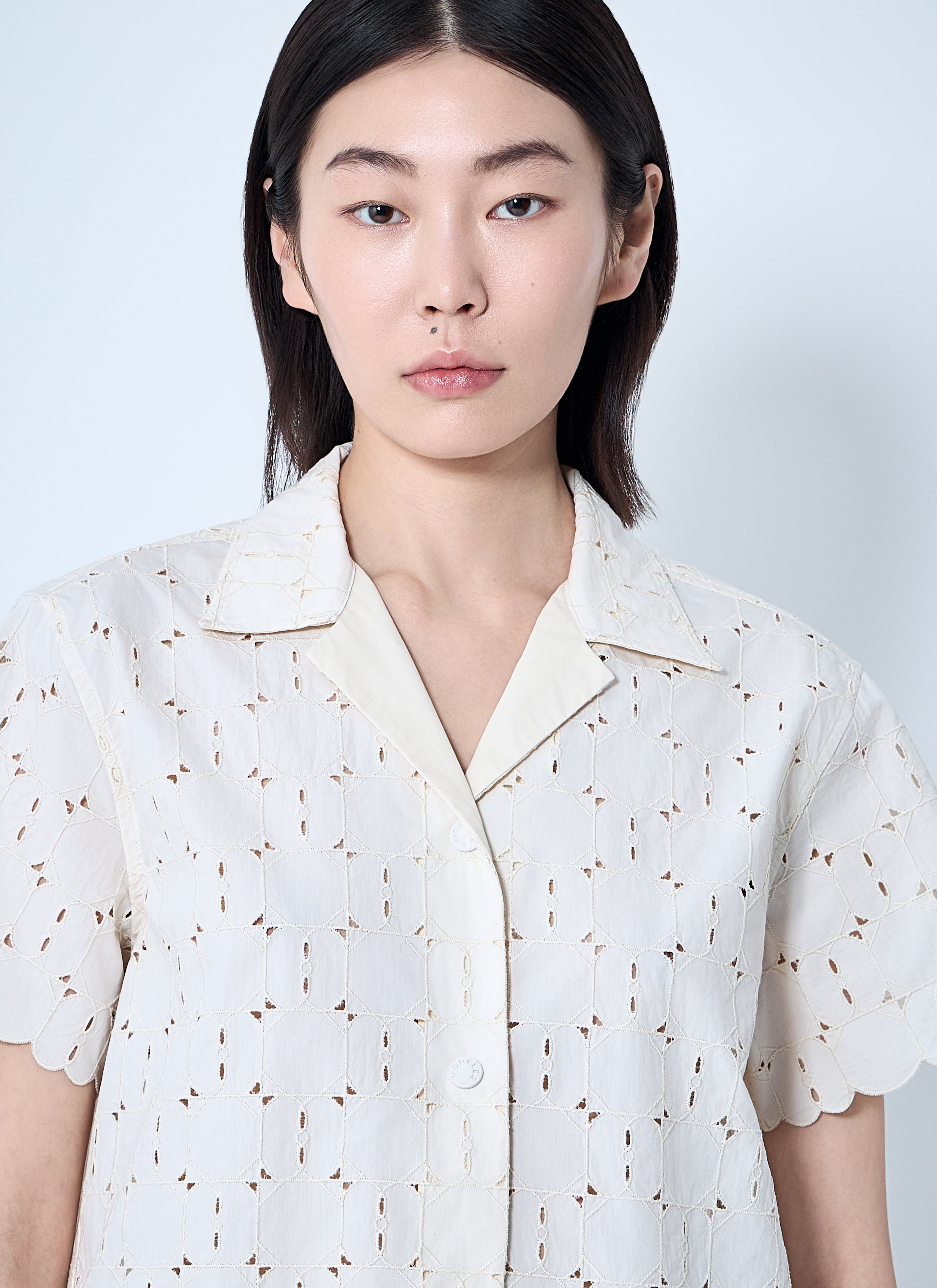 Moncler Women Lace Button-Down Shirt