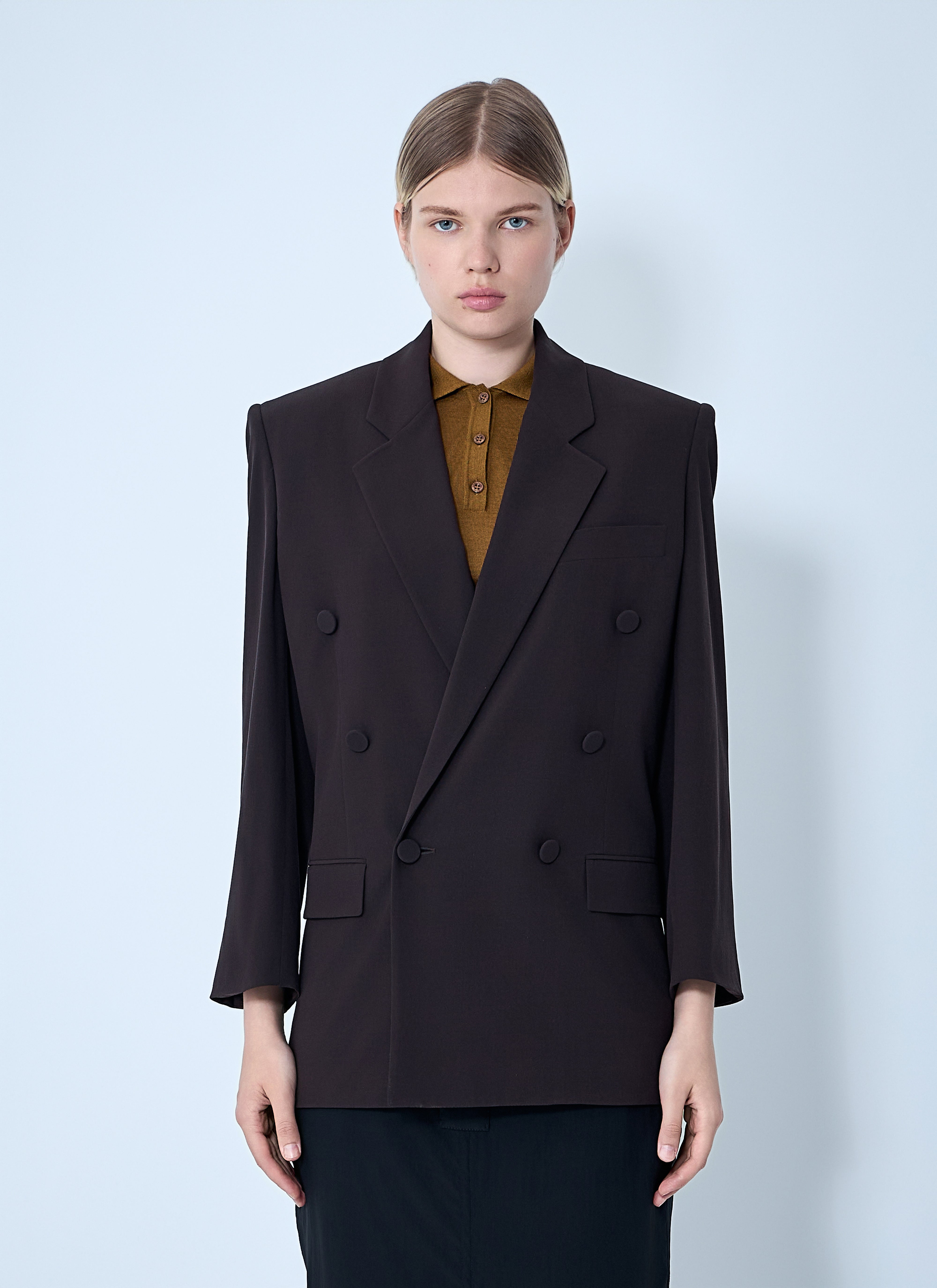 Saint Laurent Women Silk Blazer