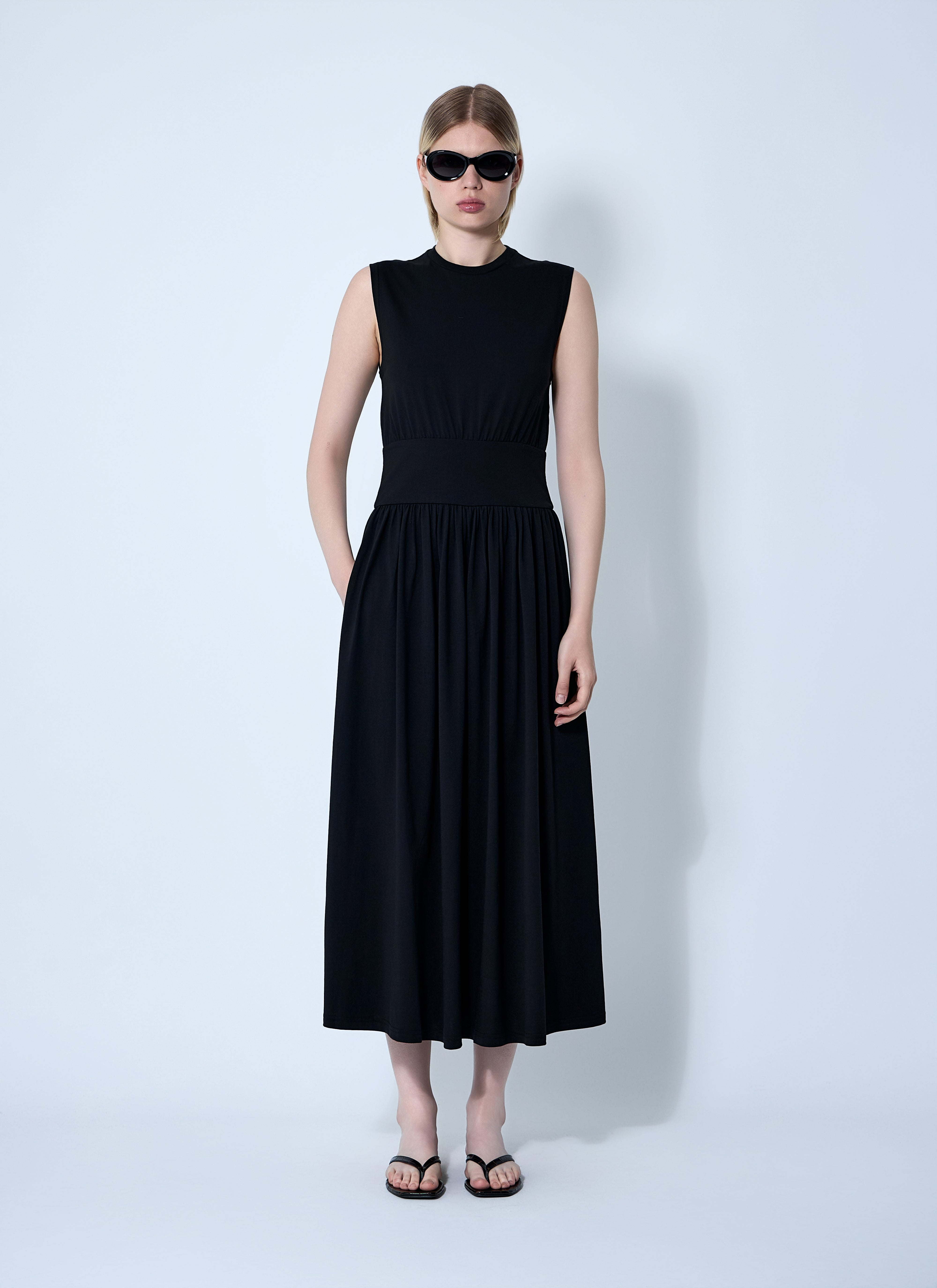 Toteme Women Sleeveless Cotton Tee Dress