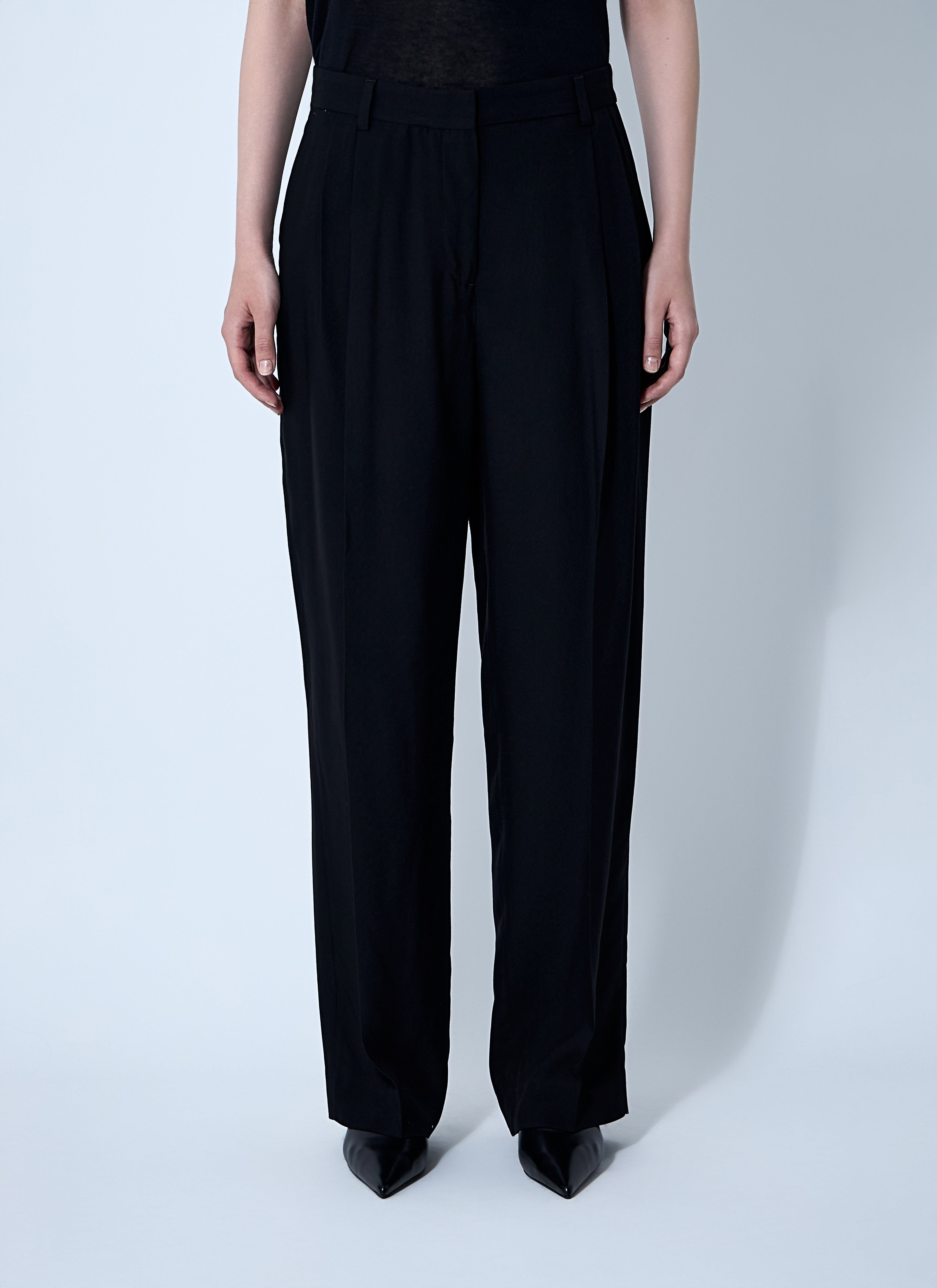 Toteme Women Double-Pleat Fluid Pants